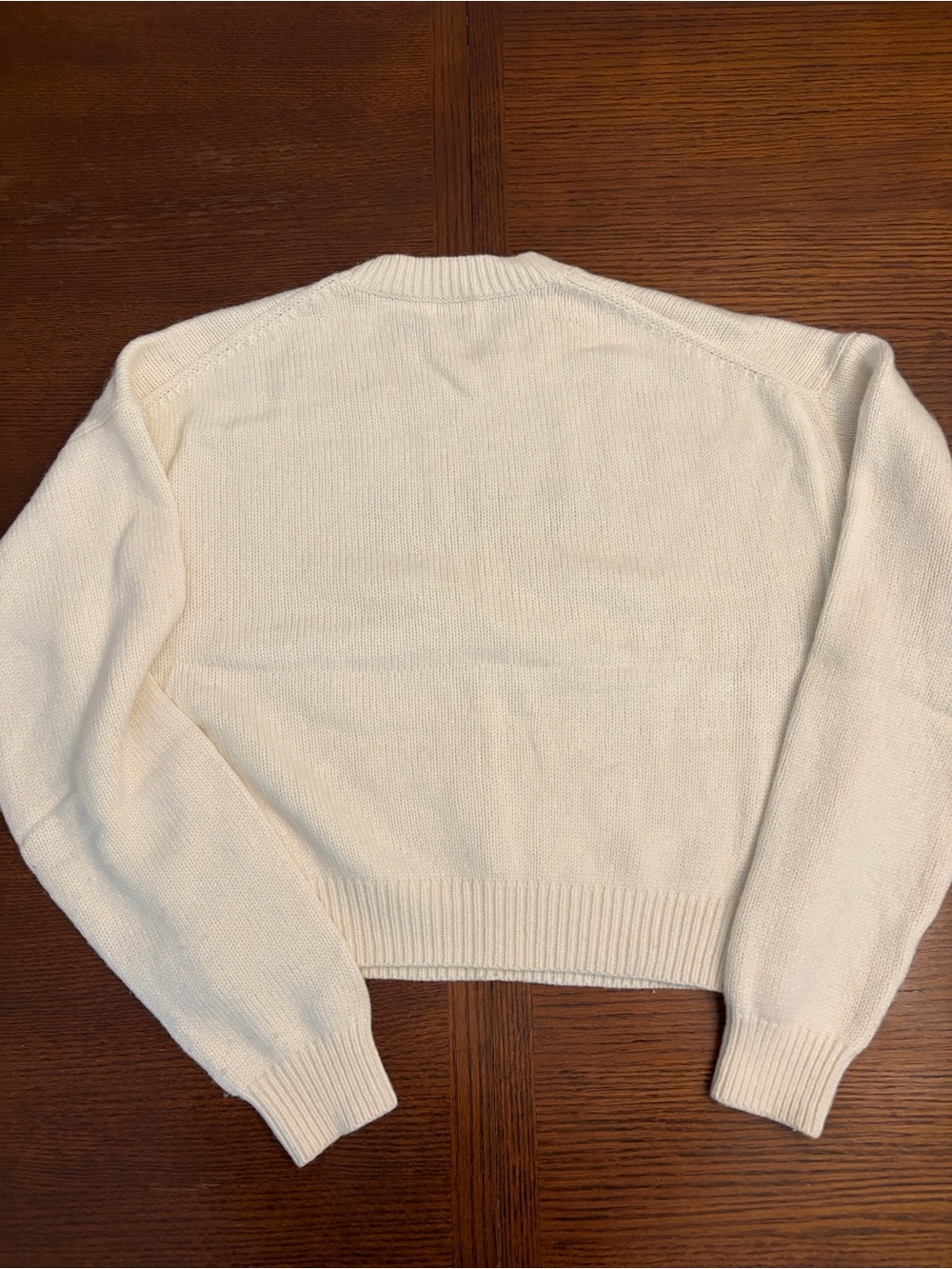 Sunday Best Cream Crewneck Sweater with Daisy Embroidery - Picture 5 of 5